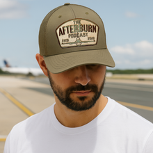 Load image into Gallery viewer, Afterburn Retro Logo Hat – Army Olive & Tan