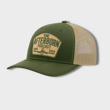 Load image into Gallery viewer, Afterburn Retro Logo Hat – Army Olive & Tan